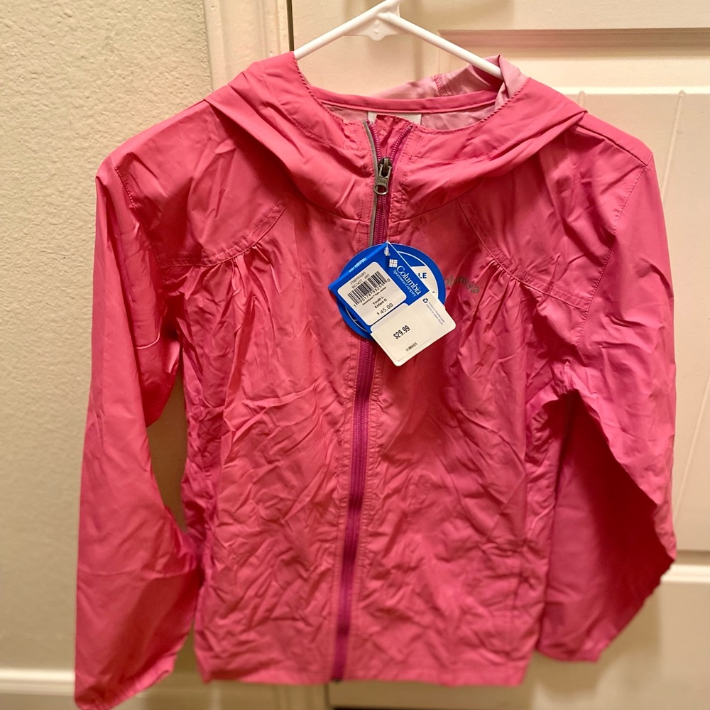 NWT - Youth Columbia Pink Windbreaker
